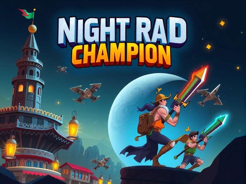 Night Raid Champion - India's popular night mission game Night Raid Champion game banner showing Indian city night scene with players on a mission